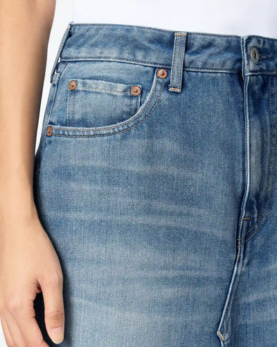WOMEN｜Light Denim Skirt 9oz Medium Indigo