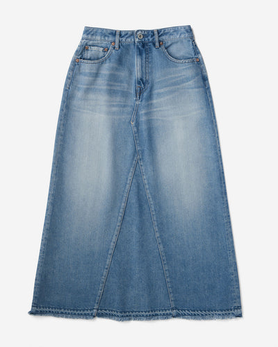 WOMEN｜Light Denim Skirt 9oz Medium Indigo
