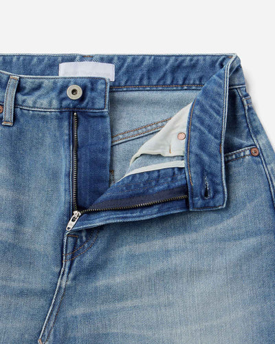 WOMEN｜Light Denim Skirt 9oz Medium Indigo