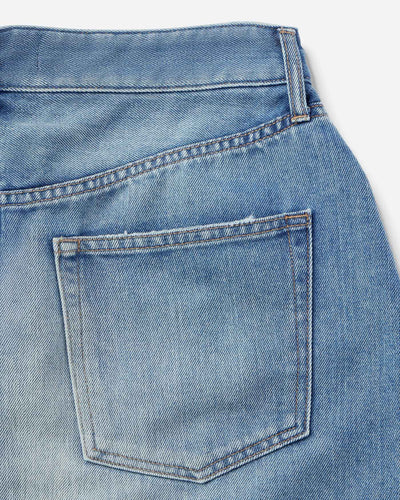 WOMEN｜Light Denim Skirt 9oz Medium Indigo