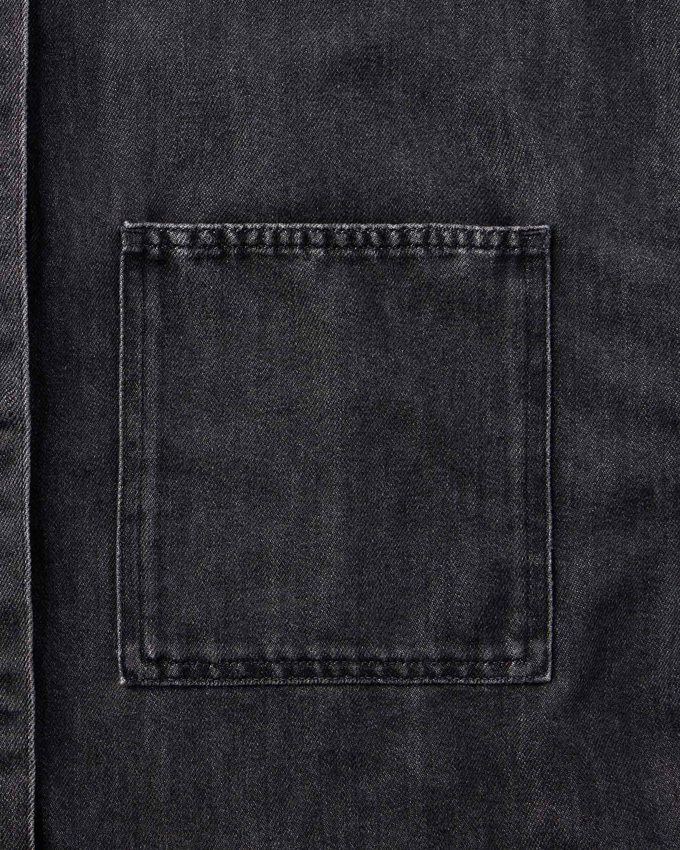 WOMEN｜Light Denim SS Shirt 9oz Washed Black - Japan Blue Jeans