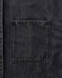 WOMEN｜Light Denim SS Shirt 9oz Washed Black - Japan Blue Jeans