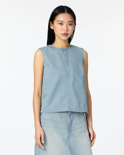 WOMEN｜Light Denim NS shirt 9oz Light Indigo Translation missing: ja.accessibility.alternate_view
