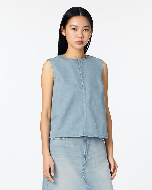 WOMEN｜Light Denim NS shirt 9oz Light Indigo