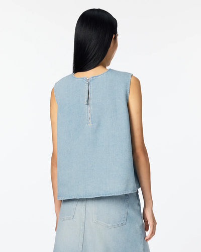 WOMEN｜Light Denim NS shirt 9oz Light Indigo