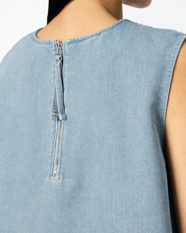 WOMEN｜Light Denim NS shirt 9oz Light Indigo