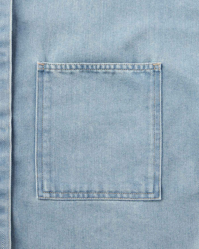 WOMEN｜Light Denim SS Shirt 9oz Light Indigo