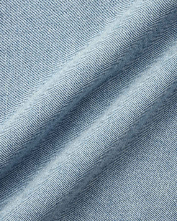 WOMEN｜Light Denim SS Shirt 9oz Light Indigo