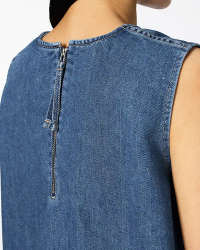 WOMEN｜Light Denim NS shirt 9oz Medium Indigo