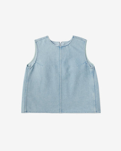 WOMEN｜Light Denim NS shirt 9oz Light Indigo