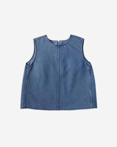 WOMEN｜Light Denim NS shirt 9oz Medium Indigo