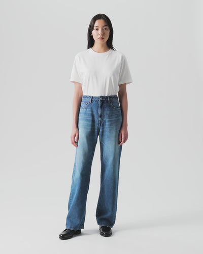 WOMEN｜Light Straight Jeans 9oz Medium Indigo