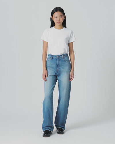 WOMEN｜Selvedge Straight Jeans 12oz Medium Indigo