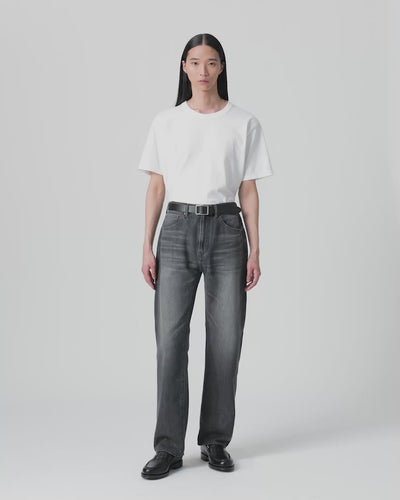 MEN｜Light Wide Jeans 9oz Washed Black