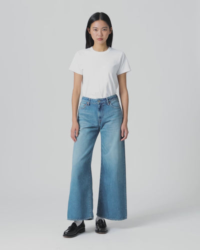 WOMEN｜Light Baggy Jeans 9oz Medium Indigo