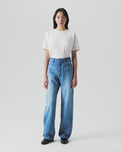 WOMEN｜Pkt Straight Jeans 11oz Medium Indigo